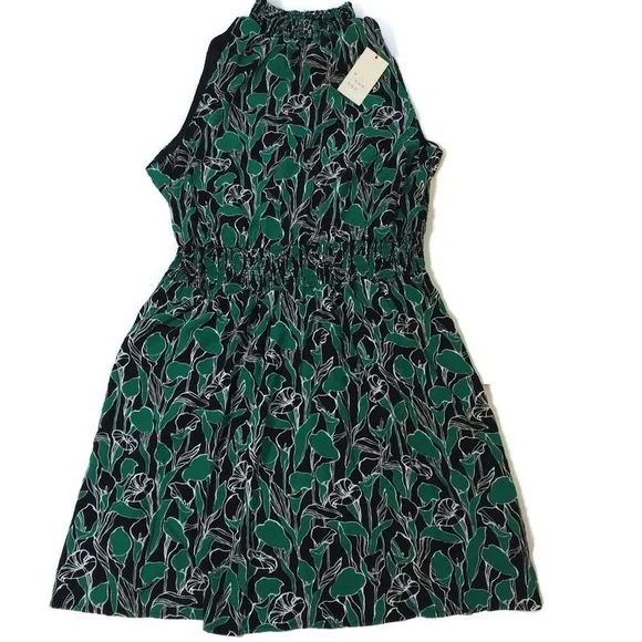 a new day | Dresses | Nwt A New Day Green Floral Dress Size Xxl | Poshmark